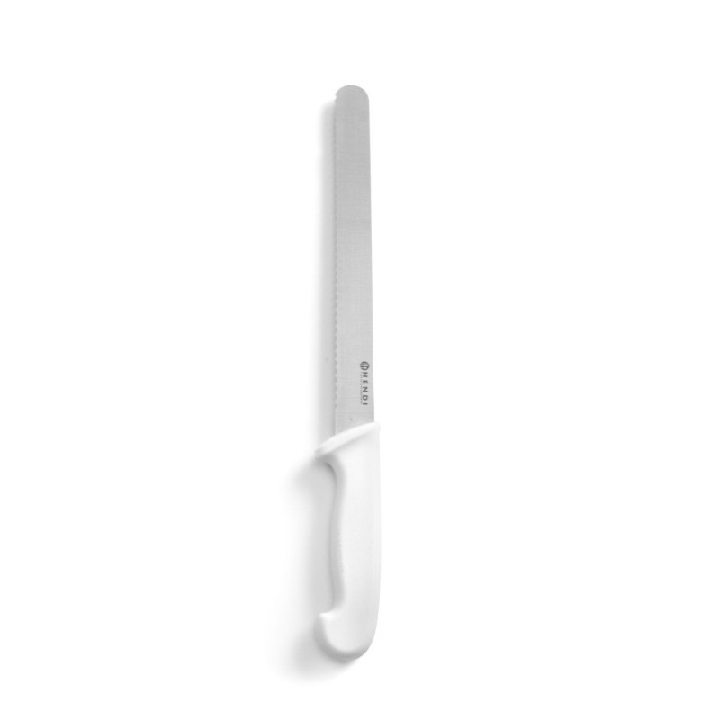 Peilis 250/385mm balta rankena