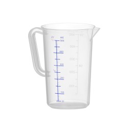 Polipropileno ąsotis su matavimo skale, HENDI, Budget Line, 0,5L, ⌀90x(H)140mm