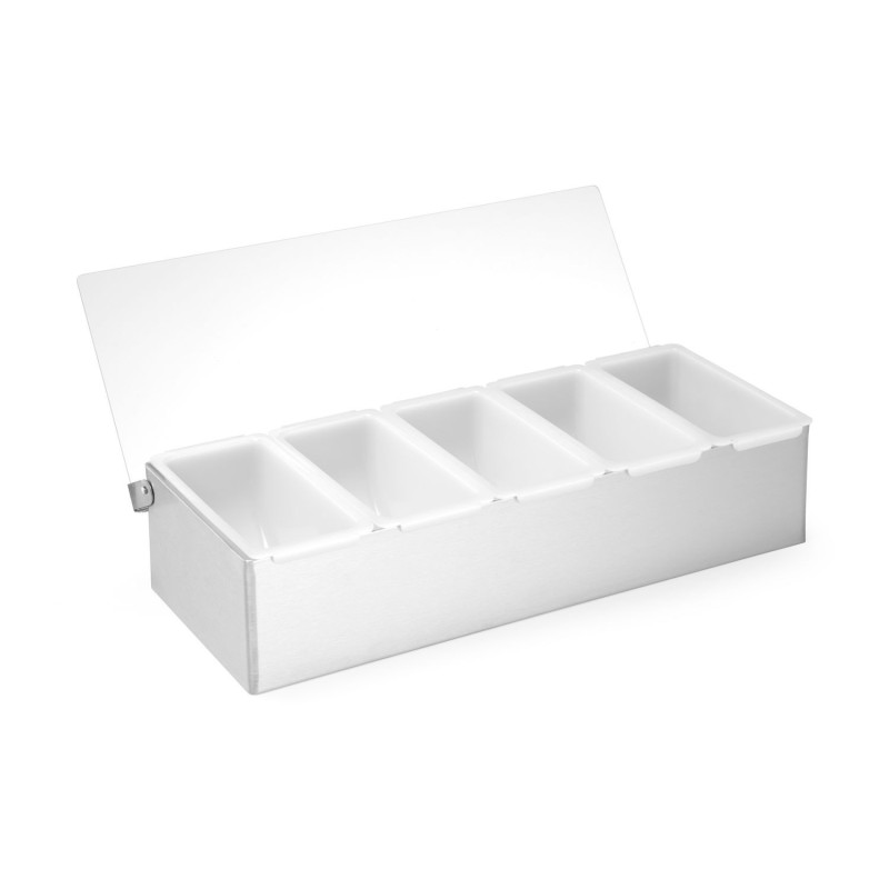Prieskonių laikiklis, BarUp, 5 konteineris, 375x140x(H)90mm