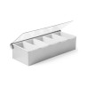 Prieskonių laikiklis, BarUp, 5 konteineris, 375x140x(H)90mm