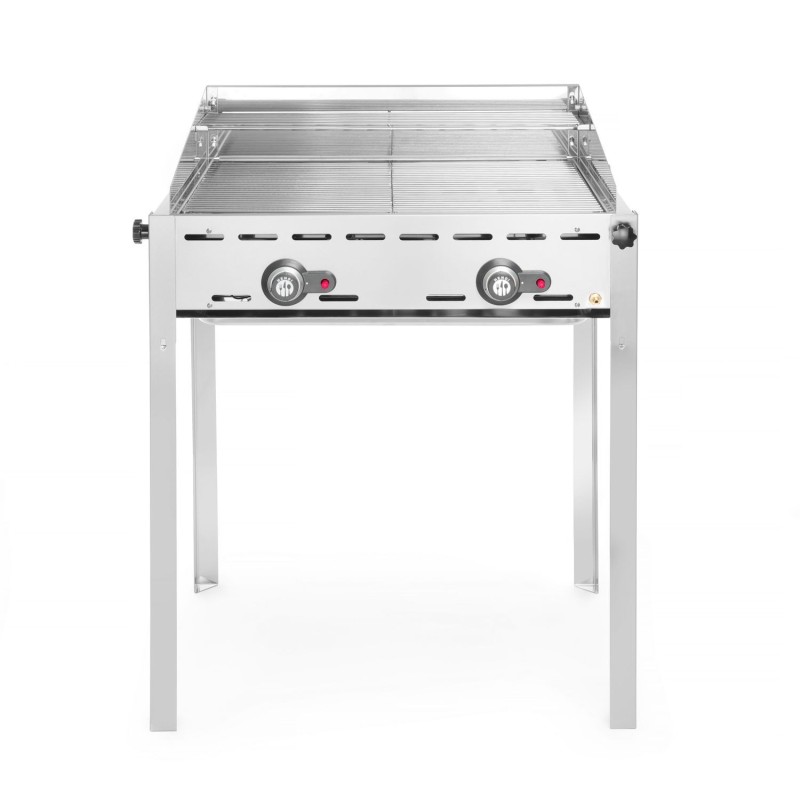 2 degiklių ekologiška kepsninė, HENDI, Profi Line, 2 nerūdijančio plieno grotelės GN1/1, 11,6kW, 740x612x(H)825mm