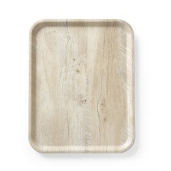 Serviravimo padėklas su melamino laminatu, medžio raštu, AmerBox, Šviesi mediena, 330x430mm