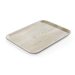 Serviravimo padėklas su melamino laminatu, medžio raštu, AmerBox, Šviesi mediena, 330x430mm