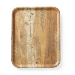 Serviravimo padėklas su melamino laminatu, medžio raštu, AmerBox, Mediena, 330x430mm