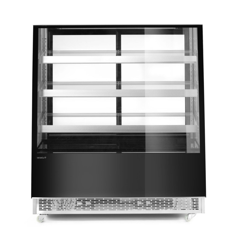 Šaldymo vitrina su trimis lentynomis, Arktic, Juodas, 230V/490W, 833x1200x(H)1460mm