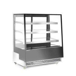 Šaldymo vitrina su trimis lentynomis, Arktic, Juodas, 230V/490W, 833x1200x(H)1460mm