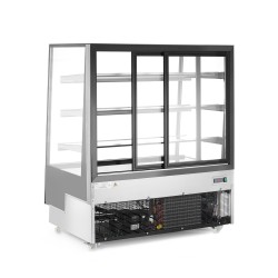 Šaldymo vitrina su trimis lentynomis, Arktic, Juodas, 230V/490W, 833x1200x(H)1460mm