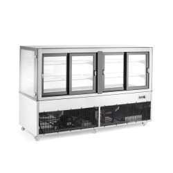 Šaldymo vitrina su dviem lentynomis, Arktic, 230V/500W, 677x1824x(H)1230mm