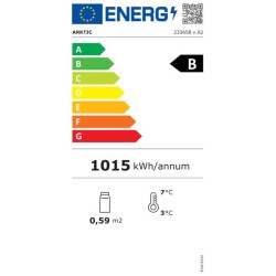 Šaldymo vitrina, 78 l, Arktic, juoda, 230V/170W, 397x444x(H)940mm