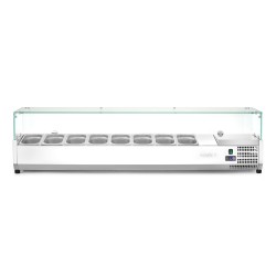 Šaldoma vitrina GN 1/4, Arktic, 8x GN 1/4, GN 1/4, 36L, 230V/180W, 335x1805x(H)460mm