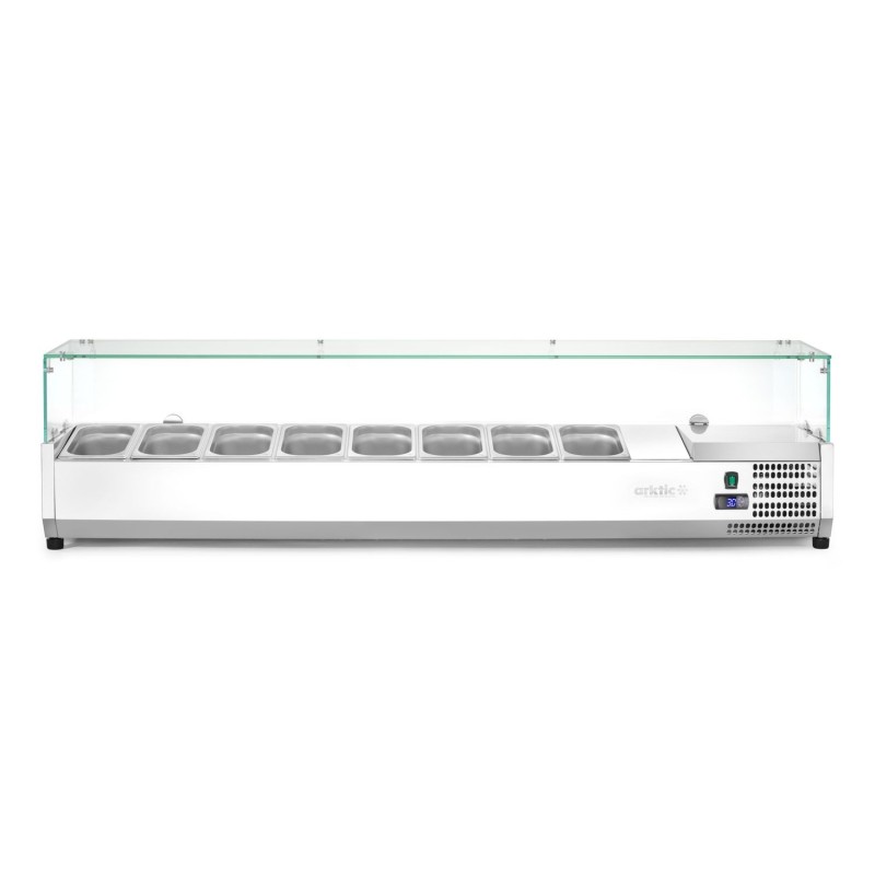 Šaldoma vitrina GN 1/4, Arktic, 8x GN 1/4, GN 1/4, 36L, 230V/180W, 335x1805x(H)460mm