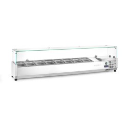 Šaldoma vitrina GN 1/4, Arktic, 8x GN 1/4, GN 1/4, 36L, 230V/180W, 335x1805x(H)460mm