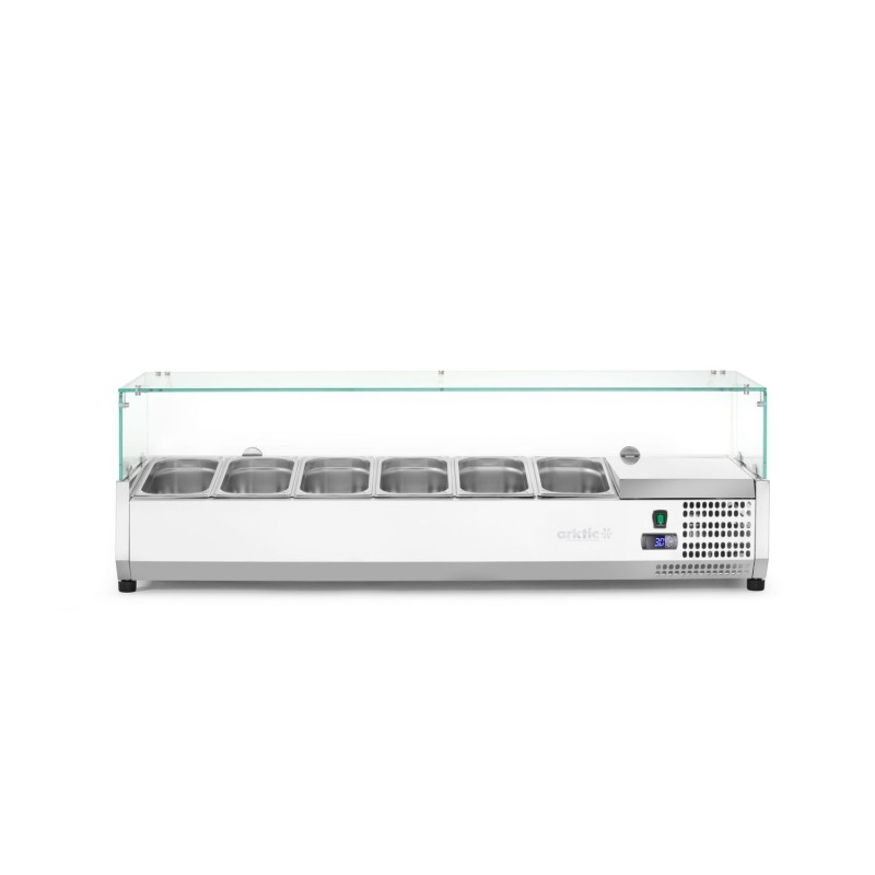 Šildoma vitrina GN 1/3, Arktic, 6x GN 1/3, GN 1/3, 36L, 230V/180W, 420x1405x(H)456mm