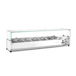 Šildoma vitrina GN 1/3, Arktic, 7x GN 1/3, GN 1/3, 42L, 230V/180W, 420x1605x(H)460mm