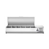 Šildoma vitrina GN 1/3, Arktic, 6x GN 1/3, GN 1/3, 36L, 230V/180W, 450x1405x(H)630mm