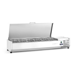 Šildoma vitrina GN 1/3, Arktic, 6x GN 1/3, GN 1/3, 36L, 230V/180W, 450x1405x(H)630mm