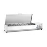 Šildoma vitrina GN 1/3, Arktic, 6x GN 1/3, GN 1/3, 36L, 230V/180W, 450x1405x(H)630mm