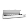 Šildoma vitrina GN 1/3, Arktic, 8x GN 1/3, GN 1/3, 48L, 230V/180W, 420x1805x(H)630mm