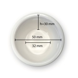 Porcijinis indelis, HENDI, 0,045L, Dramblio kaulo spalvos, 12 vnt., ⌀60x(H)35mm