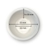 Porcijinis indelis, HENDI, 0,045L, Dramblio kaulo spalvos, 12 vnt., ⌀60x(H)35mm