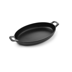 Miniatiūrinė ovali keptuvė Little Chef, Fine Dine, Juodas, 263x140x(H)37mm