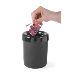 Stalo indelis šiukšlėms / stalo įrankiams, HENDI, Juodas, ⌀130x(H)160mm