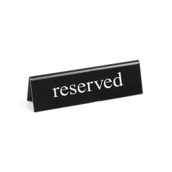 Stalinė informacinė lentelė - „Rezervuota”, HENDI, reserved, 130x30x(H)38mm