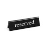 Stalinė informacinė lentelė - „Rezervuota”, HENDI, reserved, 130x30x(H)38mm