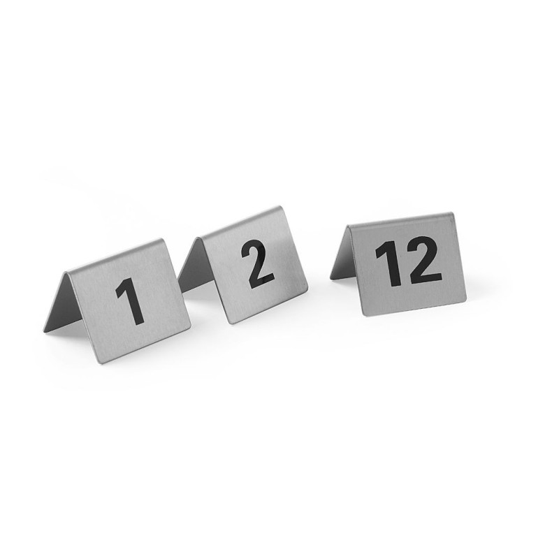 Informacinės lentelės numeriai, HENDI, Numeriai 1-12, 50x35x(H)40mm