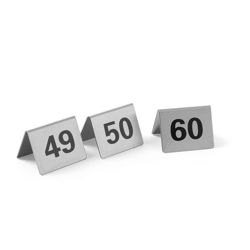 Informacinės lentelės numeriai, HENDI, Numeriai 49-60, 50x35x(H)40mm