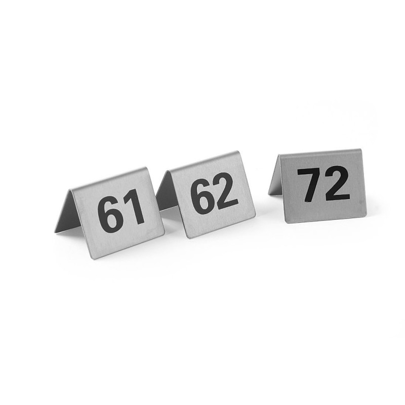Informacinės lentelės numeriai, HENDI, Numeriai 61-72, 50x35x(H)40mm
