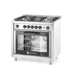Viryklė dujinė 5 degiklių su elektrine orkaite