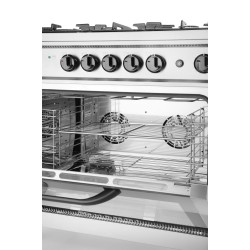 Viryklė dujinė 5 degiklių su elektrine orkaite