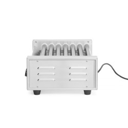 Vienos zonos ritininis dešrelių grilis, HENDI, 7 ritinėliai, 230V/740W, 525x365x(H)176mm