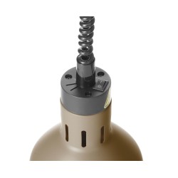 Pakabinama šildoma lempa, cilindrinė, HENDI, Smėlio spalvos, 230V/250W, ⌀175x(H)250mm