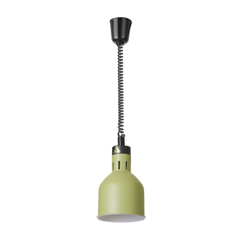 Pakabinama šildoma lempa, cilindrinė, HENDI, Žalia, 230V/250W, ⌀175x(H)250mm