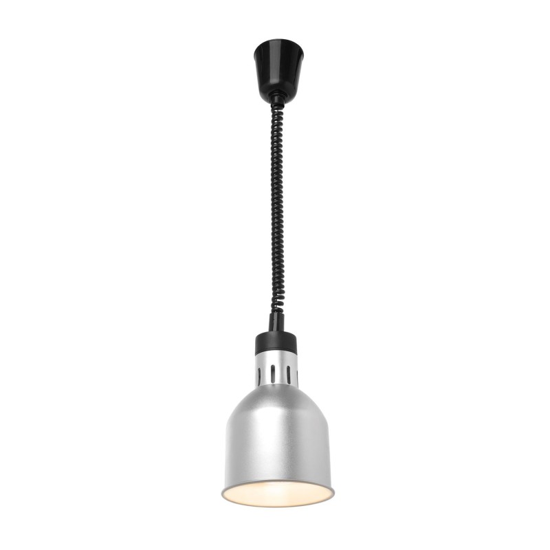 Pakabinama šildoma lempa, cilindrinė, HENDI, Sidabro, 230V/250W, ⌀175x(H)250mm