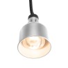 Pakabinama šildoma lempa, cilindrinė, HENDI, Sidabro, 230V/250W, ⌀175x(H)250mm