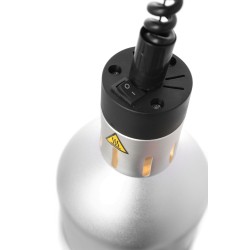 Pakabinama šildoma lempa, cilindrinė, HENDI, Sidabro, 230V/250W, ⌀175x(H)250mm