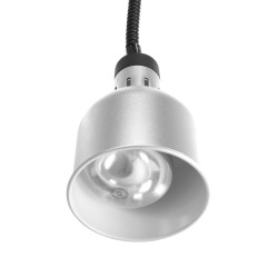 Pakabinama šildoma lempa, cilindrinė, HENDI, Sidabro, 230V/250W, ⌀175x(H)250mm