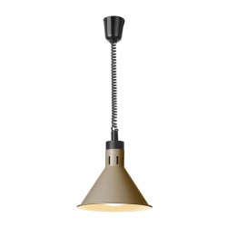 Reguliuojama šildoma lempa, kūgio formos, HENDI, Smėlio spalvos, 230V/250W, ⌀275x(H)250mm