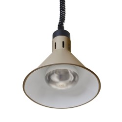 Reguliuojama šildoma lempa, kūgio formos, HENDI, Smėlio spalvos, 230V/250W, ⌀275x(H)250mm