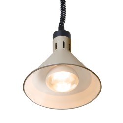 Reguliuojama šildoma lempa, kūgio formos, HENDI, Smėlio spalvos, 230V/250W, ⌀275x(H)250mm