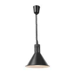 Reguliuojama šildoma lempa, kūgio formos, HENDI, Juodas, 230V/250W, ⌀275x(H)250mm