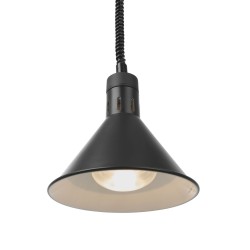 Reguliuojama šildoma lempa, kūgio formos, HENDI, Juodas, 230V/250W, ⌀275x(H)250mm