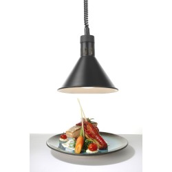 Reguliuojama šildoma lempa, kūgio formos, HENDI, Juodas, 230V/250W, ⌀275x(H)250mm