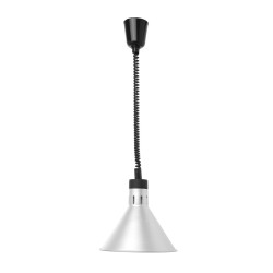 Reguliuojama šildoma lempa, kūgio formos, HENDI, Sidabro, 230V/250W, ⌀275x(H)250mm