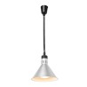Reguliuojama šildoma lempa, kūgio formos, HENDI, Sidabro, 230V/250W, ⌀275x(H)250mm