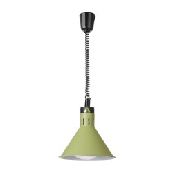 Reguliuojama šildoma lempa, kūgio formos, HENDI, Žalia, 230V/250W, ⌀275x(H)250mm