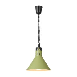 Reguliuojama šildoma lempa, kūgio formos, HENDI, Žalia, 230V/250W, ⌀275x(H)250mm